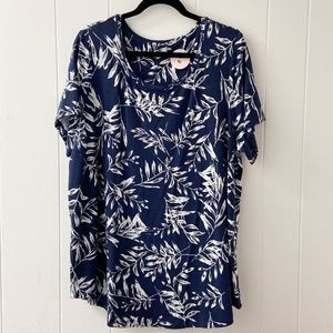 plant patterned top
